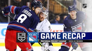 Kings  Rangers 1210  NHL Highlights 2023 [upl. by Tania]