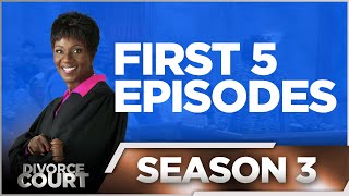 Episodes 1  5  Divorce Court OG  Season 3  LIVE [upl. by Nodnalb822]