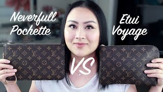 Louis Vuitton Etui Voyage PM VS Neverfull Pochette MMGM [upl. by Sonitnatsnoc]