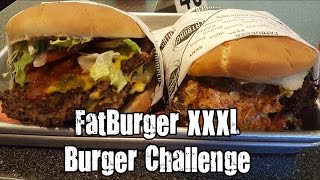 FatBurger XXXL Burger Challenge [upl. by Nnek549]