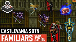 Castlevania SotN  Location of all Familiars Sega Saturn PSP PS4 [upl. by Odnarb]