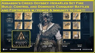 Assassins Creed Odyssey  Herakles Set Fire Build [upl. by Lindner]