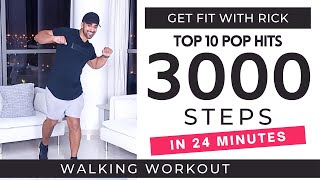 3000 Steps in 24 Minutes  Fun Walking Workout  Daily Workout at home [upl. by Lannie]