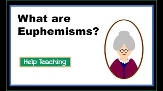 What are Euphemisms ESL Figurative Language Lesson [upl. by Olethea604]