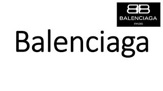 How to Pronounce Balenciaga CORRECTLY [upl. by Asa]