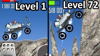 Hill Сlimb Racing  Moonlander on Mountain  2K GamePlay [upl. by Haldi517]