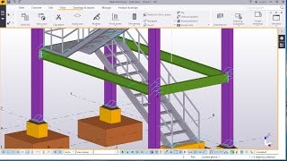 Staircase Tower Modelling in Tekla Structures 2016 [upl. by Woodsum697]