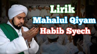 Lirik Mahalul Qiyam Habib Syech [upl. by Aiza135]