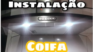 COMO INSTALAR COIFA  FOGATTI SLIM INOX COM VIDRO CURVO [upl. by Hacim]