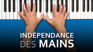 Indépendance des mains au piano  3 exercices pour débutants [upl. by Cadal155]