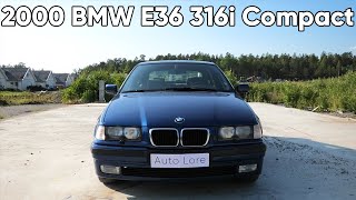 2000 BMW E36 316i Compact InDepth Tour 4K  Start Up Exhaust Exterior Interior [upl. by Attezi]