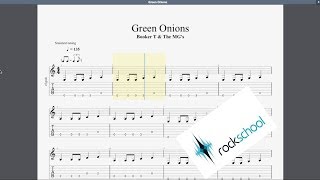 Green Onions Rockschool Grade 1 Guitar Play Along [upl. by Purpura]