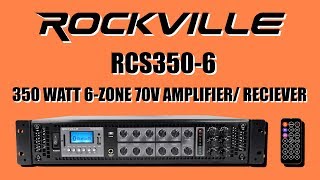 25 SPEAKER 70V SETUP with the ROCKVILLE RCS3506 350 Watt Multi Zone Amp  Receiver [upl. by Arammat892]