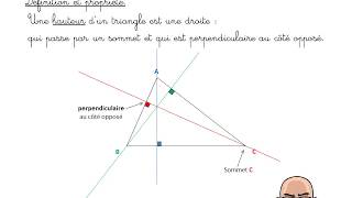 Médianes hauteurs et médiatrices [upl. by Euseibbob]