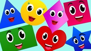 The Shapes Song  Nursery Rhymes  Nursery Rhymes With Lyrics [upl. by Elehcor791]