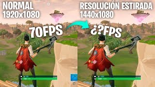 QUÉ TANTO INFLUYE en el RENDIMIENTO la RESOLUCIÓN ESTIRADA FORTNITE [upl. by Ydnarb]