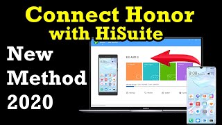 How to connect honor with HiSuite New method [upl. by Annawt]