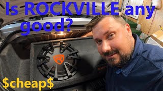 Rockville powered subwoofer review and install [upl. by Emaj]