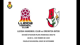 LLEIDA HANDBOL CLUB  EREINTZA BITEK [upl. by Naened502]