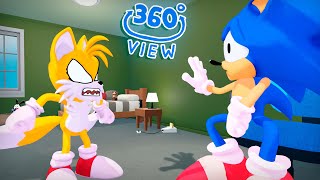 Tails Caught Sonic FNF 360° POV Animation [upl. by Cirda]