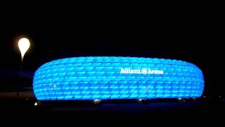 Allianz Arena Changing Color at Night [upl. by Nadroj524]