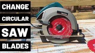 How To Change Circular Saw Blades [upl. by Amerak]