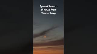 SpaceX launch 21025 from Vandenberg [upl. by Bellanca]