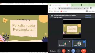 Cara Presentasi PPT di Google Meet dan Cara Menampilan Dua Layar di Monitor Laptop [upl. by Even233]