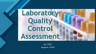 Laboratory Quality Control Assessment [upl. by Musser]