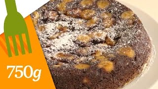 Recette de Gâteau chocolatbanane  750g [upl. by Yelyk]