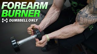 Dumbbell Forearm Workout At Home to Get Ripped [upl. by Sido]