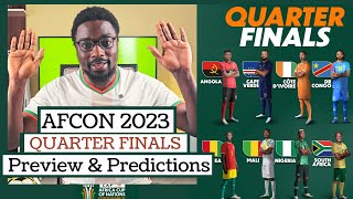 Afcon 2023 Quarter Finals Preview amp Predictions [upl. by Mallen]