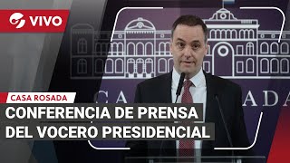 EN VIVO  CONFERENCIA DE PRENSA DEL VOCERO PRESIDENCIAL [upl. by Yuh]