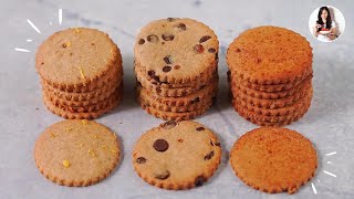 🍪1 masa 3 galletas súper fáciles y saludables  Auxy [upl. by Chemosh454]