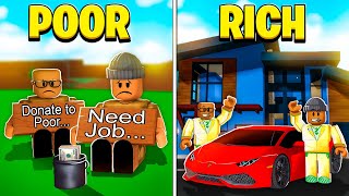 2 Player POOR to RICH in Roblox Brookhaven [upl. by Rehpotsyrhc]