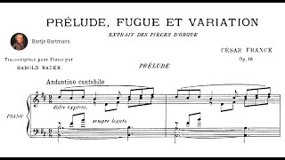 César Franck  Prélude Fugue et Variation Op 18 1862 [upl. by Nohs]