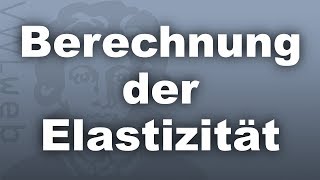 Berechnung der Elastizität  VWLweb  Goethe Uni Frankfurt  studentisches eLearningProjekt [upl. by Dib]