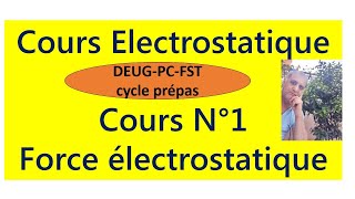 Cours N°1  Électrostatique  force de Coulomb [upl. by Ralyt964]