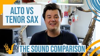 Alto vs Tenor Saxophone The Sound Comparison [upl. by Ewart]