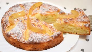 TORTA SOFFICISSIMA ALLO YOGURT E MELE CON 1 UOVO E SENZA BURRO [upl. by Analli]