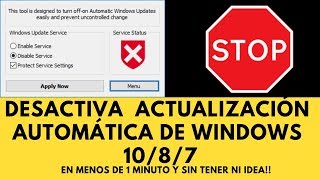 Desactiva y activa la actualización de Windows en 1 minuto y sin complicaciones [upl. by Sedberry]