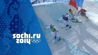 France Dominate The Mens Ski Cross Medals  Sochi 2014 Winter Olympics [upl. by Eimat233]