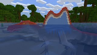 ALL DINOSAURS amp PREHISTORIC CREATURES MODELS AND ANIMATIONS  MINECRAFT PALEOCRAFT ADDON [upl. by Luke]