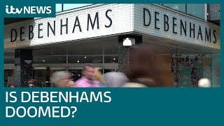 Debenhams store closures put 1200 jobs under threat  ITV News [upl. by Eppesuig]