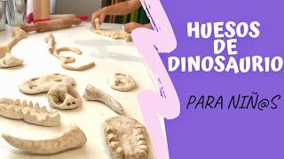 🦴 Como hacer HUESOS de DINOSAURIO 🦕 Excavación Paleontológica [upl. by Nnairb]