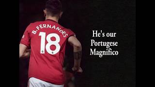 Bruno Fernandes  NEW Manchester United Chant with lyrics [upl. by Mackey953]