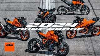 The 2024 KTM DUKE Range  KTM [upl. by Nnahtebazile]