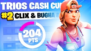 How we got 2ND PLACE in the TRIO CASH CUP 🥈  Clix [upl. by Imaj768]