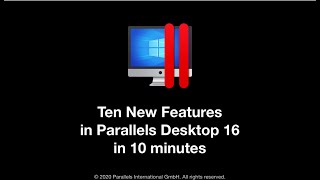 Parallels Desktop 16 for Mac  10 Features in 10 minutes [upl. by Leahci]