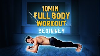 Level 1 10 Minute Bodyweight Workout for Starters [upl. by Dnalon909]